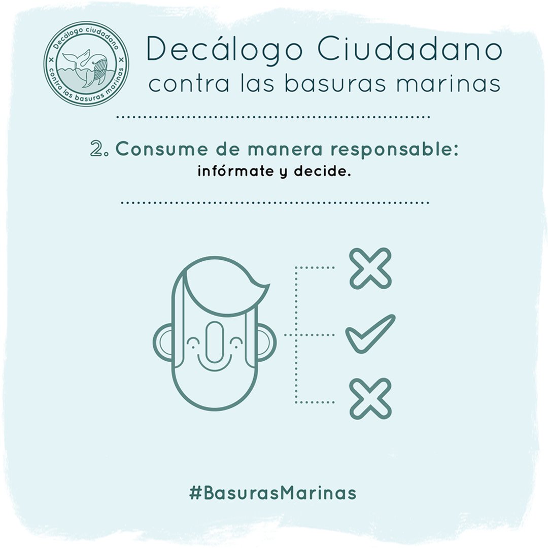 ecoembes's tweet photo. Pensar antes de consumir hace que seas responsable ;) ¡Aplícatelo! #BasurasMarinas https://t.co/Z1gnWDagng