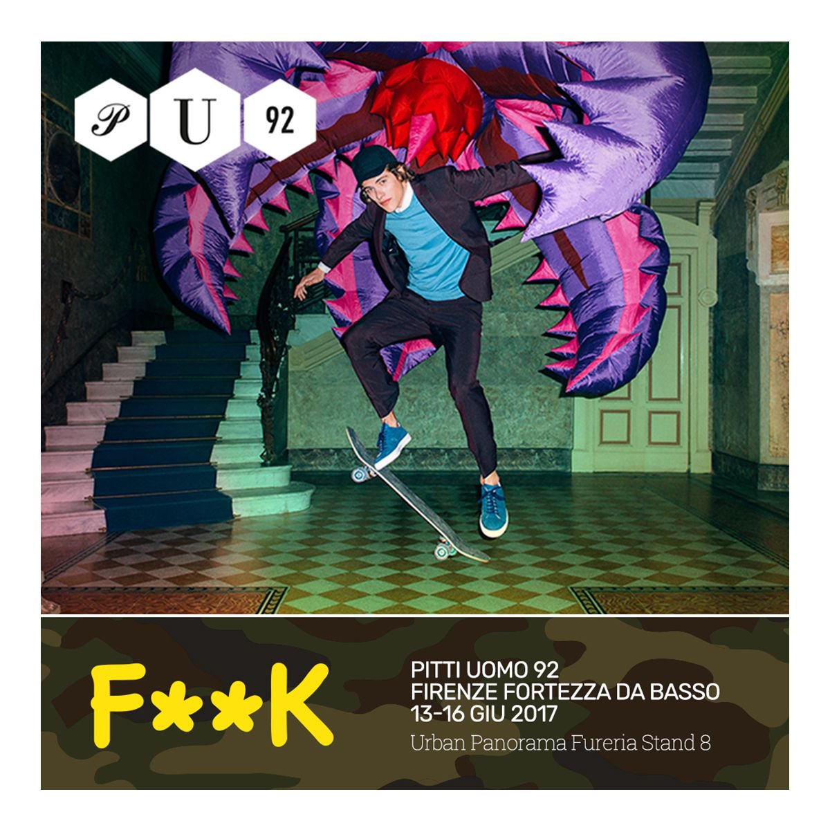 FKPROJECT1's tweet photo. ▼ S A V E T H E D A T E ▼
JUNE 13-16 | Fortezza da Basso | F**k Style to Pitti Uomo
#effek #waitingfor #beachss18 #pittiuomo https://t.co/9iLTLu3uQN