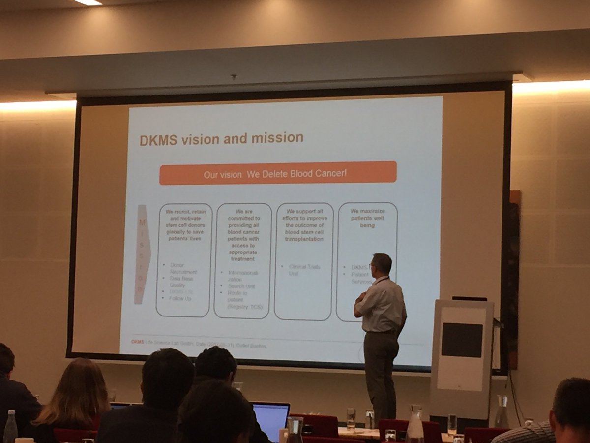 BaseSpace's tweet photo. Dr Detlef Böhm of DKMS is now speaking about their very-high-throughput automations and integrations in Clarity LIMS. #ILMNUGM https://t.co/AjNDJm0NJn