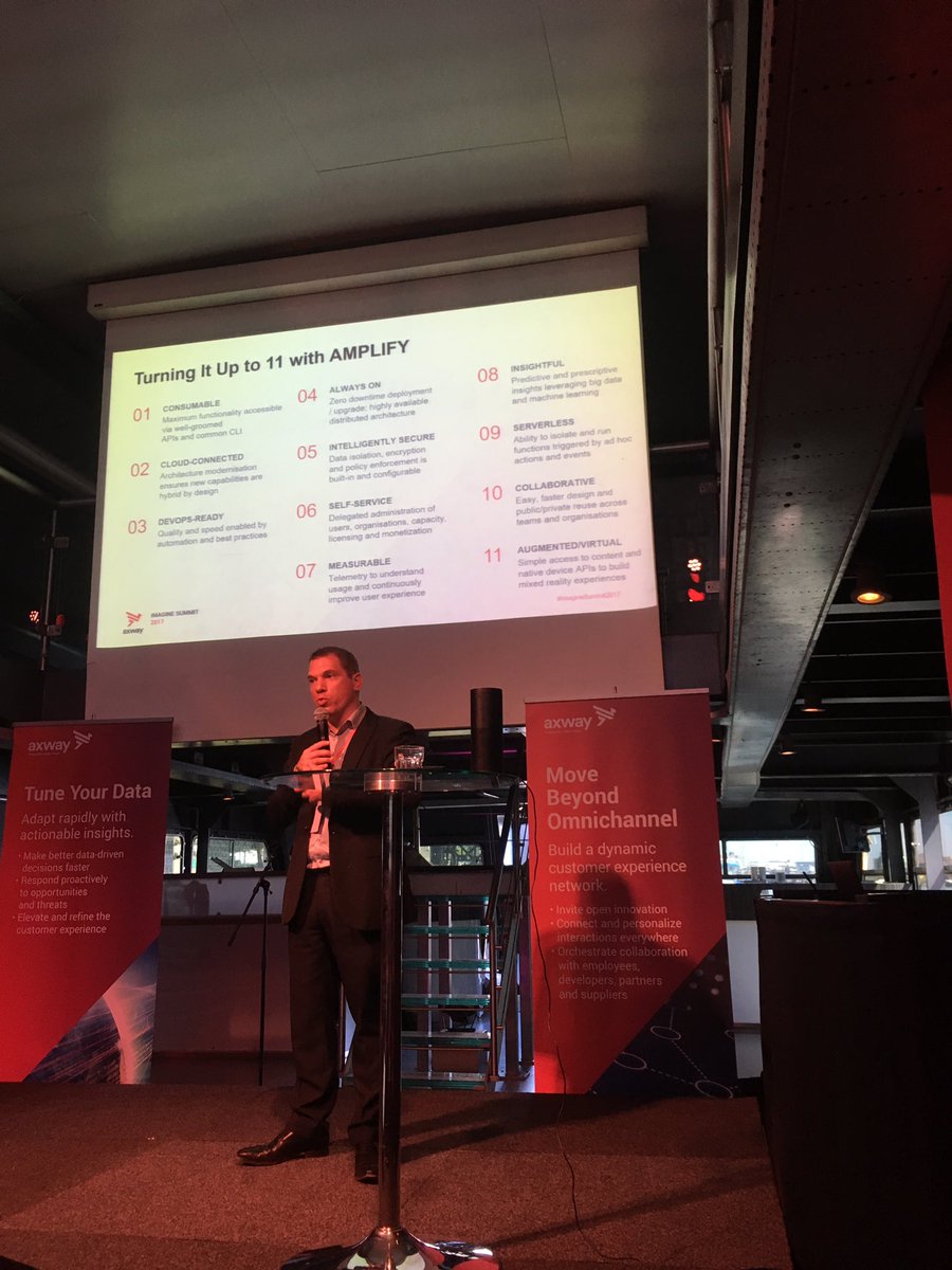 pbaudin's tweet photo. #AxwayImagine @svugier describes how Amplify helps our customers Turn it up to 11 https://t.co/jqmUMMGnjf