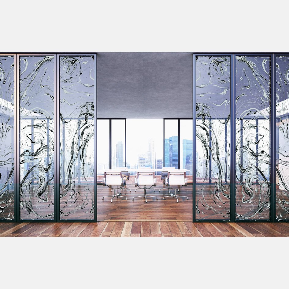 ATOLLGlass's tweet photo. #Transparent #Marble? No, #glass #screens with #marbling running through! What do you think? #interior #officedesign https://t.co/Lz12JT50Ej https://t.co/J6Gcw7Sbzz