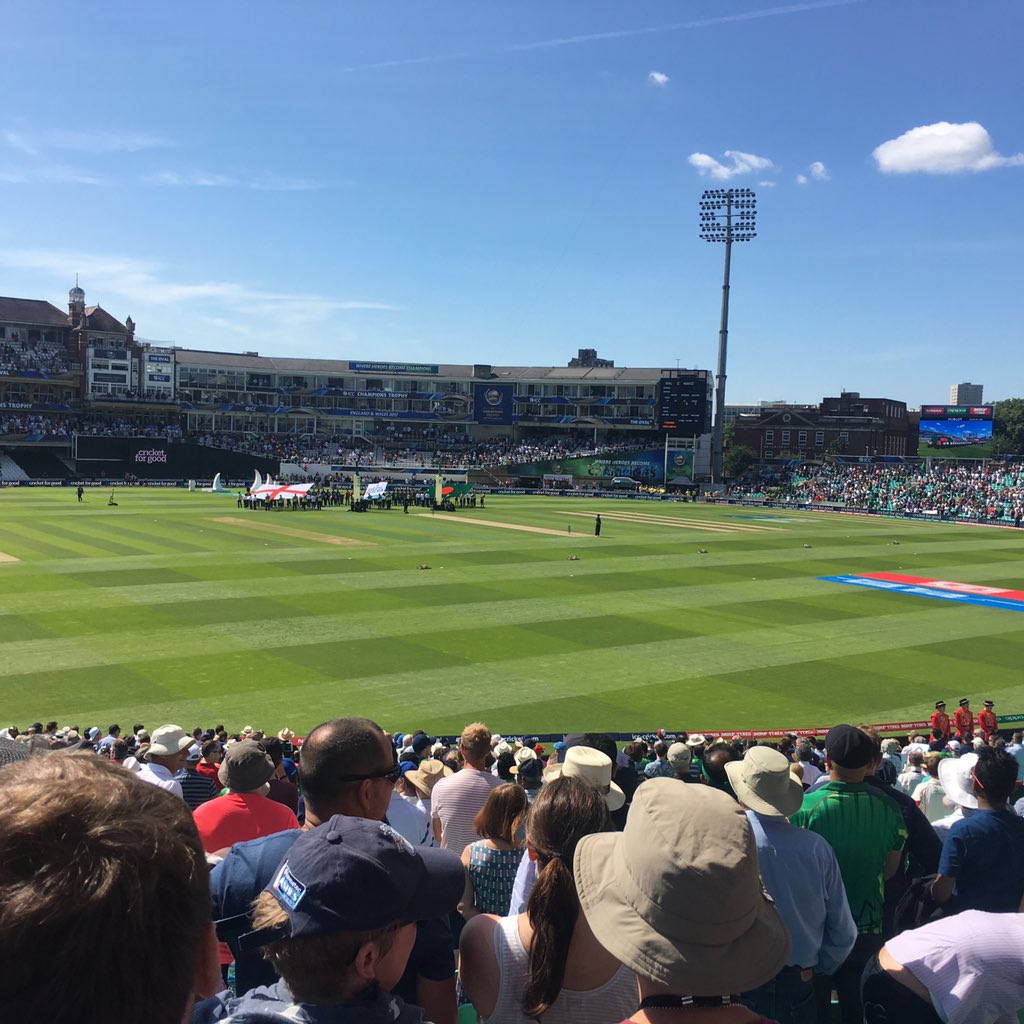 What a glorious opening day for #iccchampionstrophy2017 @KiaOvalEvents our bars are ready to pour <a href="/KingfisherBeer/">Kingfisher Beer UK</a> <a href="/Aspall/">Aspall</a>