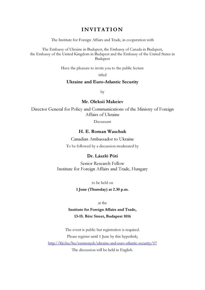AmbPoupart's tweet photo. Great double act: 🇺🇦PolDir @Makeiev & 🇨🇦@WaschukCanUA on Ukraine & Euro-Atlantic Security at @kulugyi today. See you there! #UkraineInFocus https://t.co/Dk8kWf3xXR