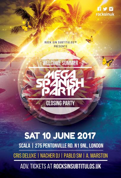 Tickets for the next MEGA SPANISH PARTY are now on sale👉goo.gl/ntB0M7 Last one before the summer - its gonna be big!