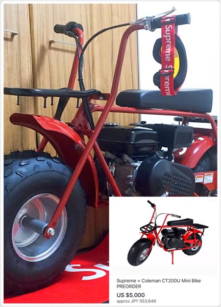 supreme mini bike
