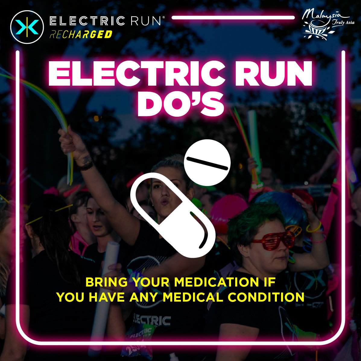electricrunmy's tweet photo. Better to be safe than sorry.
#ElectricRunMY #RunTheNightMY
#mymajorevents https://t.co/3DARFXhrZ8