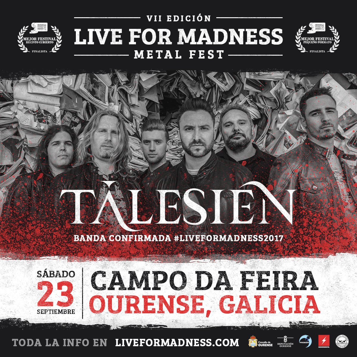 liveformadness's tweet image. #LiveForMadness2017 | BANDA CONFIRMADA: TALESIEN | liveformadness.com/talesien #ConfirmacionesLFM2017