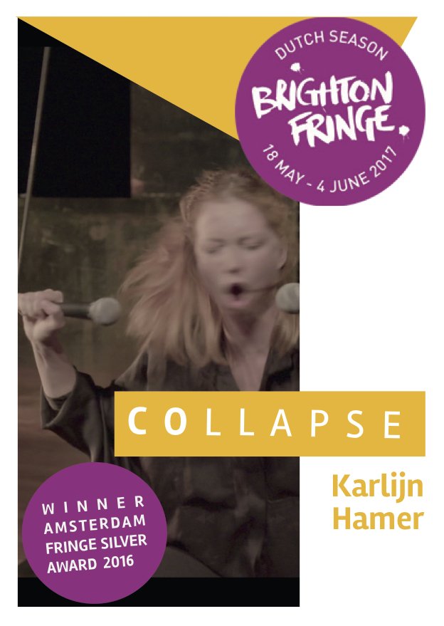 brightonfringe's tweet photo. Grab 2-4-1 £5 tickets to see the Amsterdam Fringe 2016 Award winner, Collapse. Tickets - https://t.co/wF7ZWmLNr7 #DutchSeason2017 https://t.co/zqApMs2ral