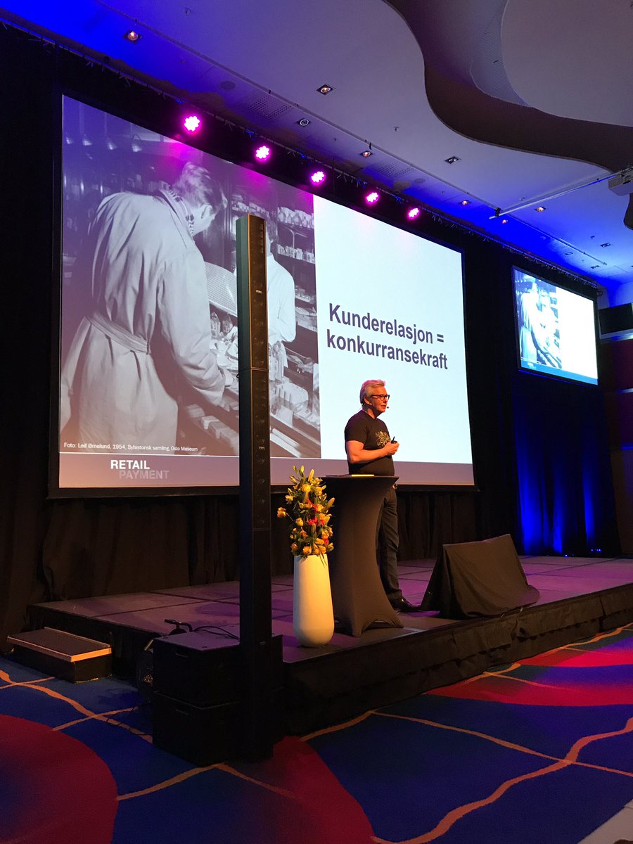 betal_no's tweet photo. #FinDig17 Hans Petter fra Retail Payment på scenen. Samarbeid mellom Coop og Norgesgruppen med flere om betaling... https://t.co/lxuOvi44EW