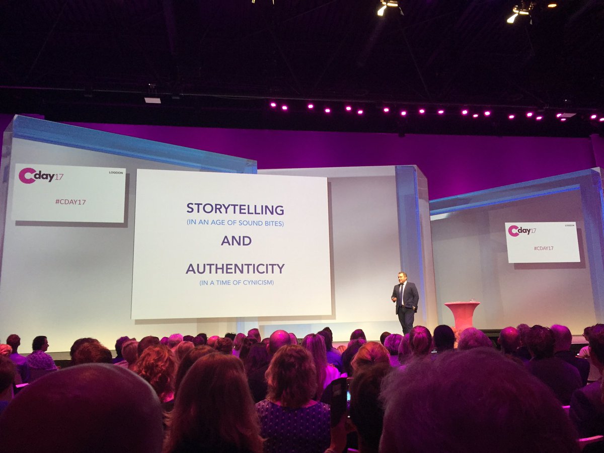 Fantastische talk van Cody Keenan, speechwriter en voormalig director of speechwriting Barack Obama. Authenticity &amp; Storytelling. #cday17 .