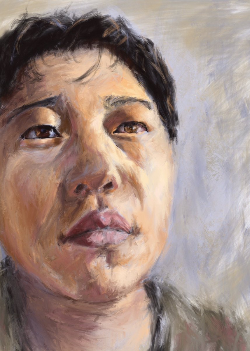 Juliamjane's tweet photo. Heanu for @JKPortraitParty with @Procreate #ipadart #ipadportrait https://t.co/mY5yeIYo43