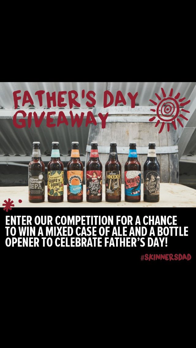 As a father myself I know exactly what I want for #fathersday. <a href="/Skinnersbrewery/">Skinners Brewery</a> ale... yes please