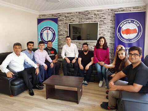 Adana Tıbbi Sekreter Üyelerimiz, Sağlık-Sen Adana İl Başkanı Recep Kurum Beyi Ziyaret Etti.