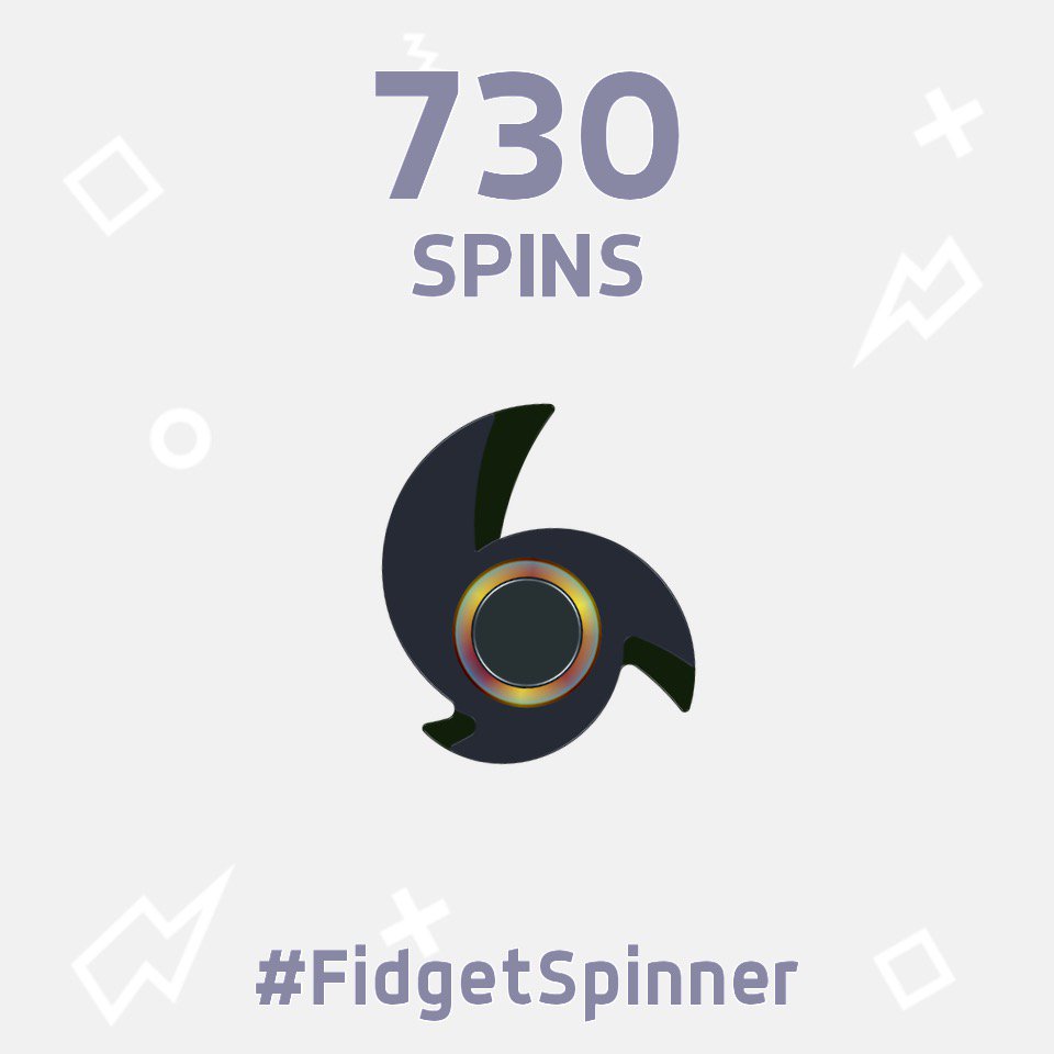 Danieli621's tweet photo. I've just scored 730 spins in this new #FidgetSpinner game! https://t.co/zTMTBtvZwg Can you beat me? https://t.co/CT1xA3EBWT