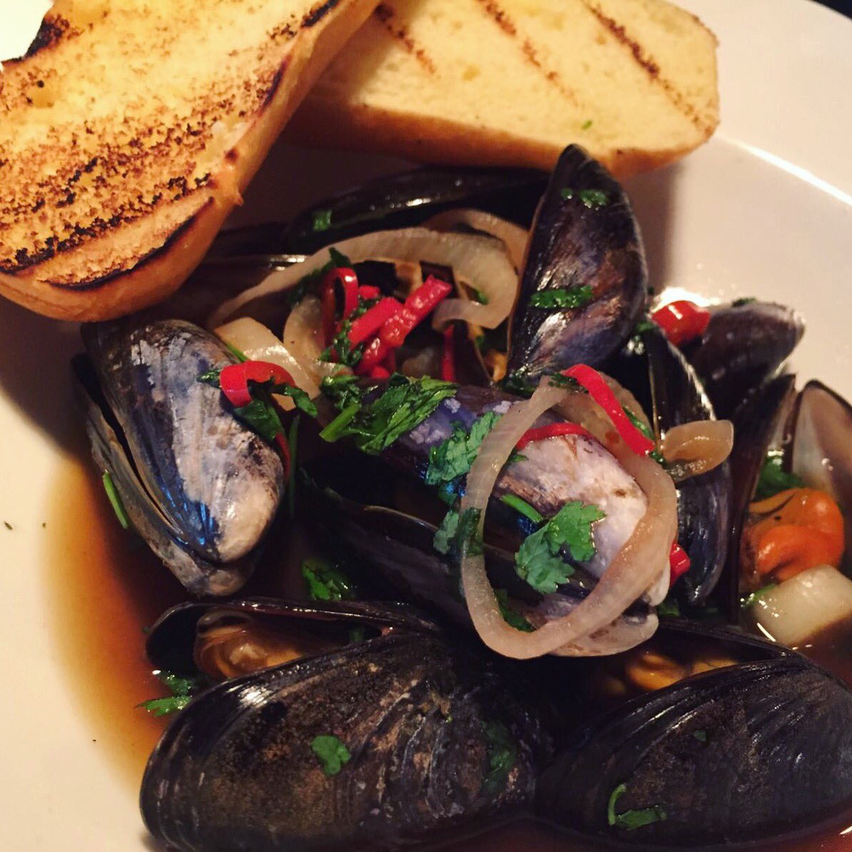 Mr. M's week of brand new specials continues as we bring you Mussles in a Miso &amp; Sake broth. Available til Sunday! 🎌

#brandnew #panasian
