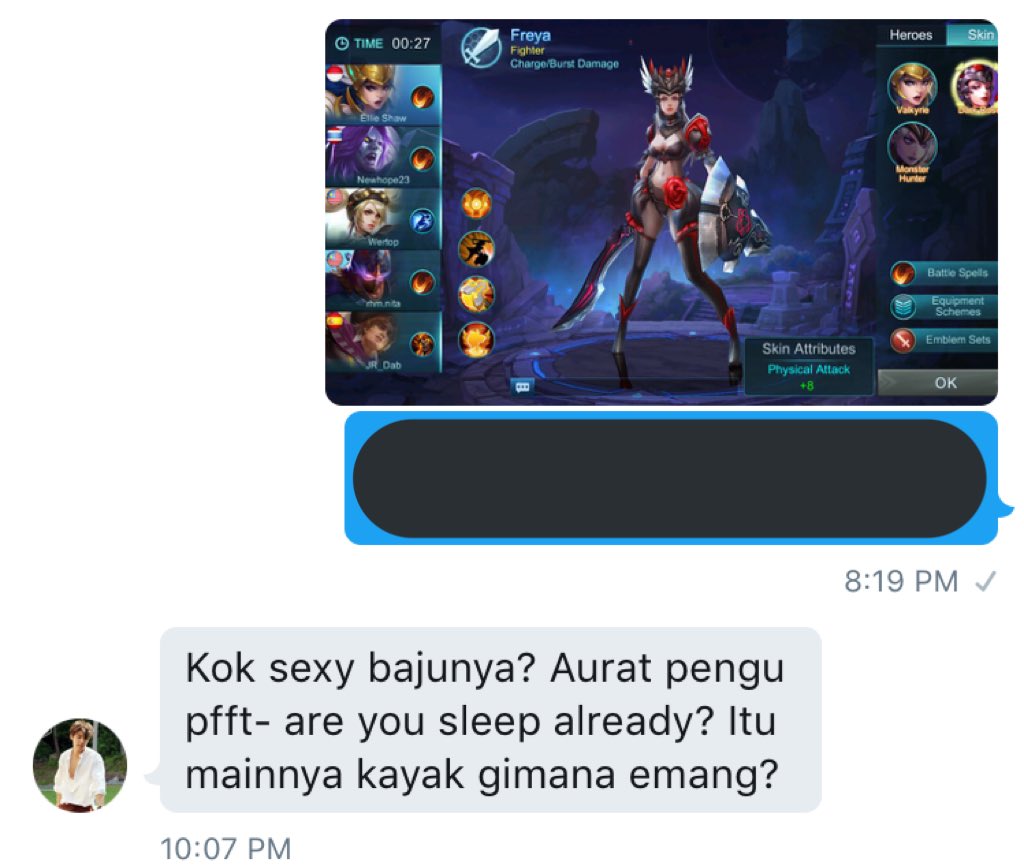 Showing game avatar to hubby, and hubby be like: