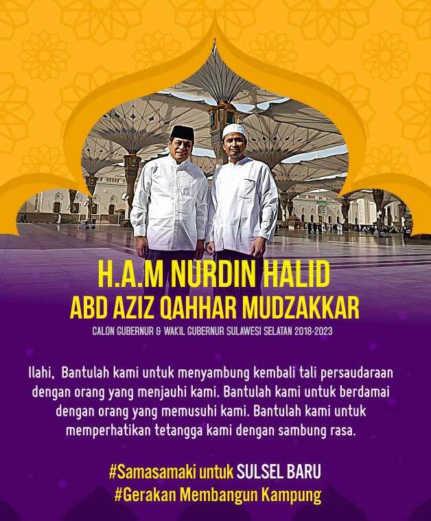 Alis_tora's tweet photo. Andalan kita utk PILKADA Sulsel 2018
@sulselbaru2018 @NH_Nurdinhalid @SahabatNurdin 
#samasamakiNH 
#sulselbaru2018 https://t.co/jFGdMdcji9