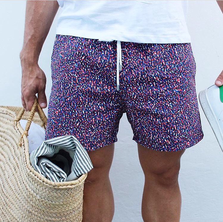Ready for the #beach. — Duo blue #swimshort. Shop it now at our online store sunnobybenecape.com