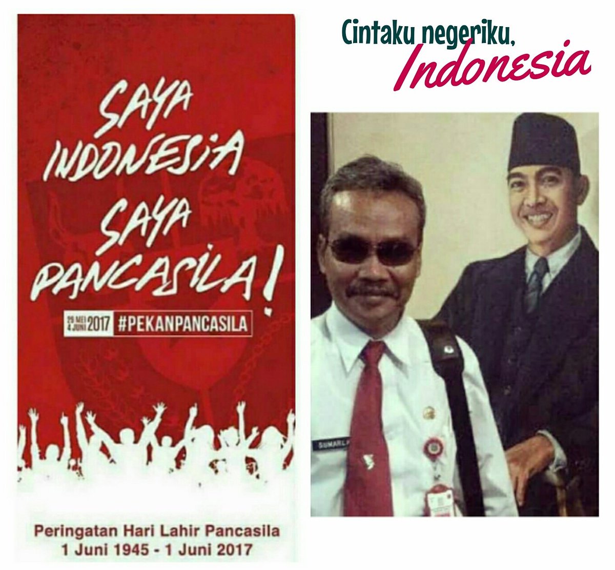 Cintaku negeriku, INDONESIA.
Selamat Hari Lahir Pancasila, semoga Indonesia makin jaya #PekanPancasila #PekanPancasila2017