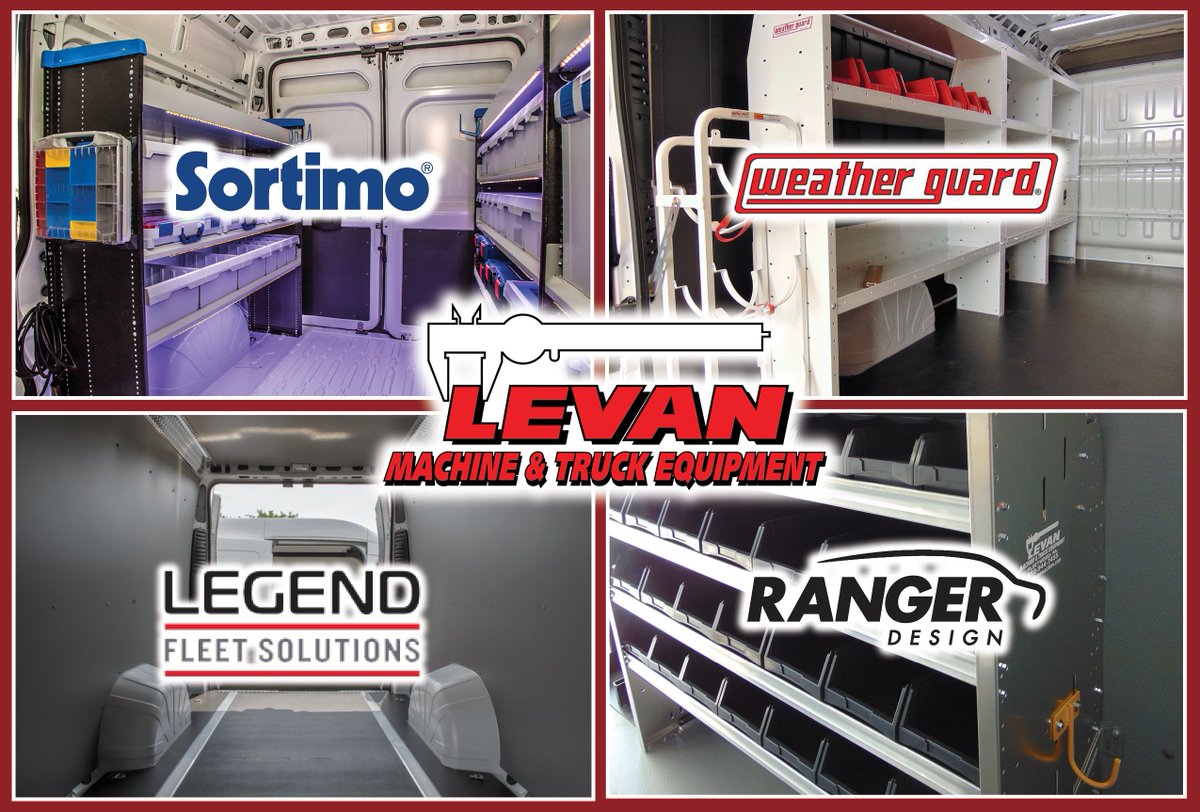 LevanMachineCo's tweet photo. Tired of looking for stuff in your van? Let us get you organized! @SortimoByKnap @weather_guard #RangerDesign #Legend #OneStopShop https://t.co/LpUil9kzqX