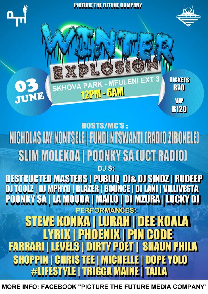 IamLyriX_'s tweet photo. #WinterExplosion is finally here!! Emfuleni , CPT get ready! https://t.co/FxQepIvaqo