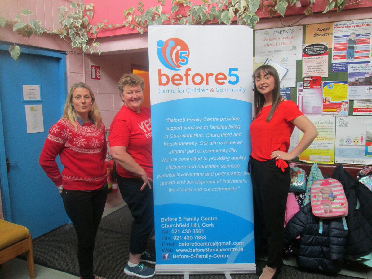 EarlyYearsUnion's tweet photo. The "VERY RED REBELS" in Before 5 (Cork) send their greetings to all childcare workers wearing red today! #whovaluesus https://t.co/uxaDKA3CQA