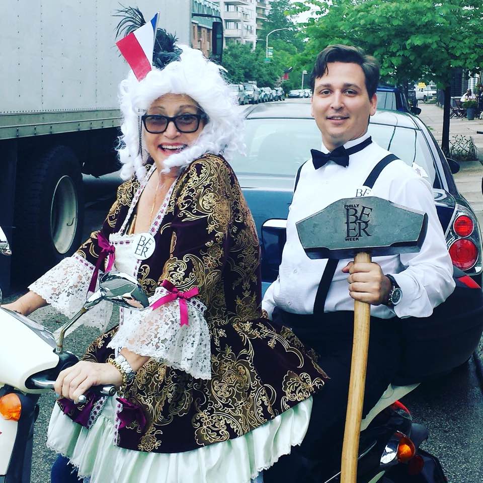 phillylovesbeer's tweet photo. We just heard a rumor on the street that Marie Antoinette was making an appearance on the #HOGRelay. Get over to @LondonGrill NOW! #PBW2017 https://t.co/5ckcptM4Ps
