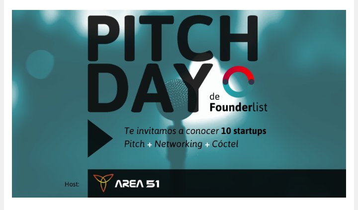 Mceballosc's tweet photo. Los esperamos hoy  jueves  en Área 51  @a51chile para un gran evento junto a #Founderlist y la comunidad de #EEAA Emprendedores Anonimos. https://t.co/jcI4a8j46B
