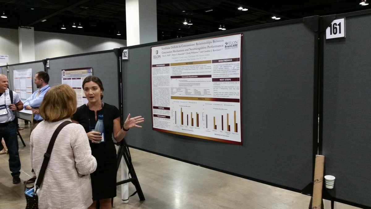 Bryce Krzenski '17, presenting her concussion research at ACSM in Denver