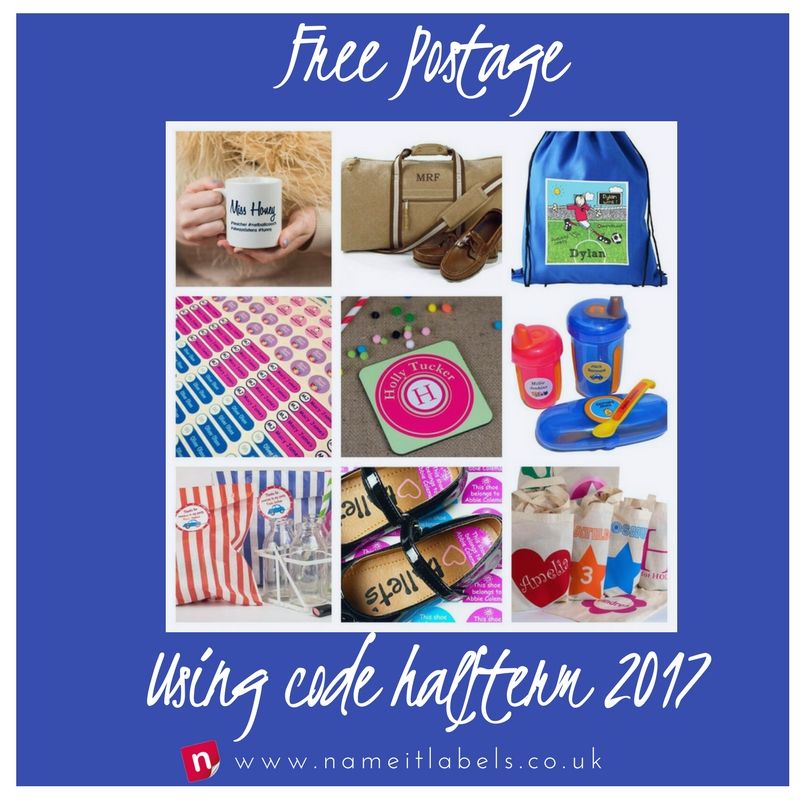 nameitlabels's tweet photo. FREE postage on all UK orders this week Just use code 'halfterm2017' before Sunday night https://t.co/OHsWLqdtnz #freepostage #halftermoffer https://t.co/eIdQ5kzFFh