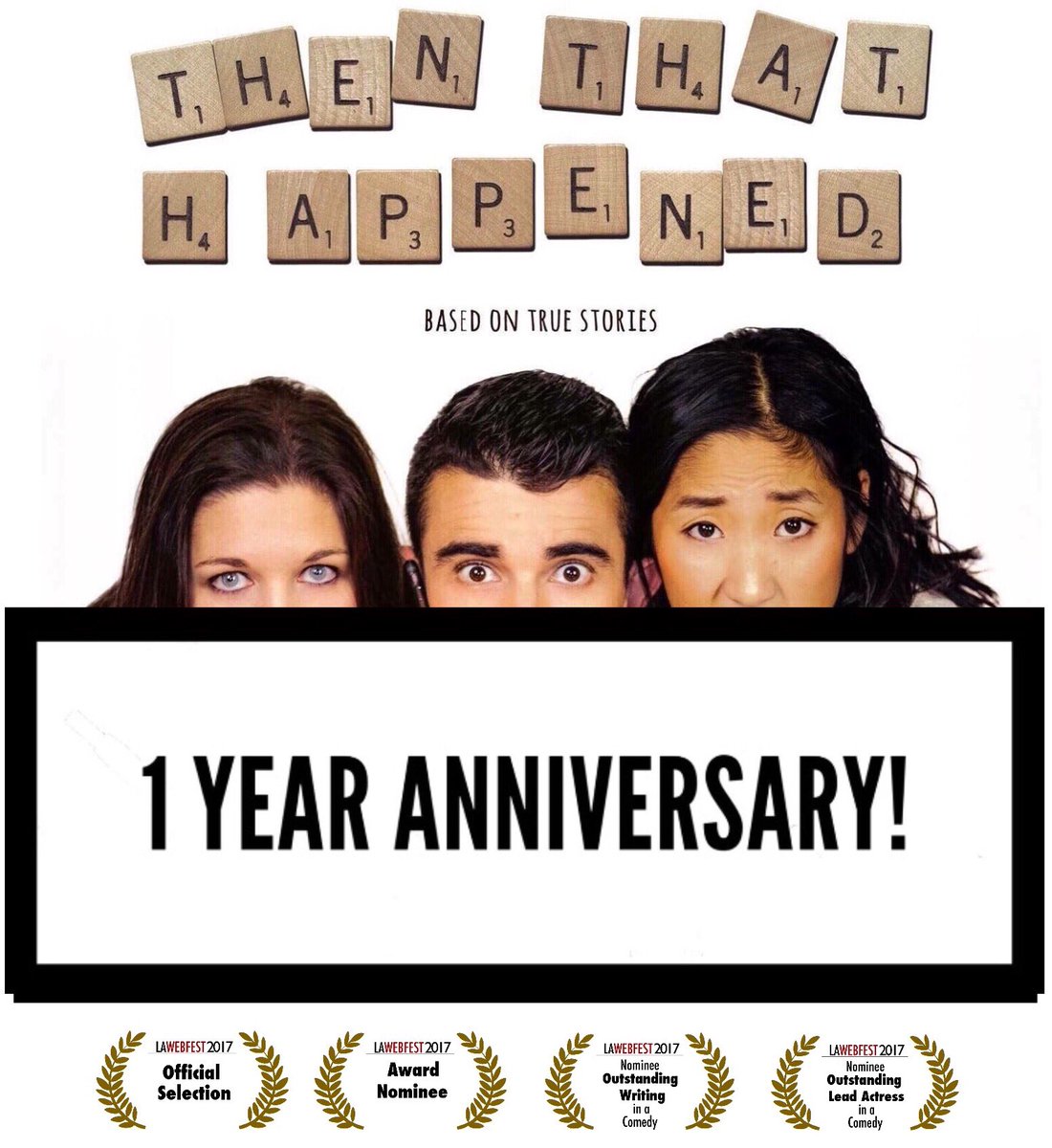 TTHSeries's tweet photo. One year later!! The biggest and baddest web festival, 3 award noms, and almost 40K views!  Wow &amp; thank you!!! https://t.co/2KSY879tJr