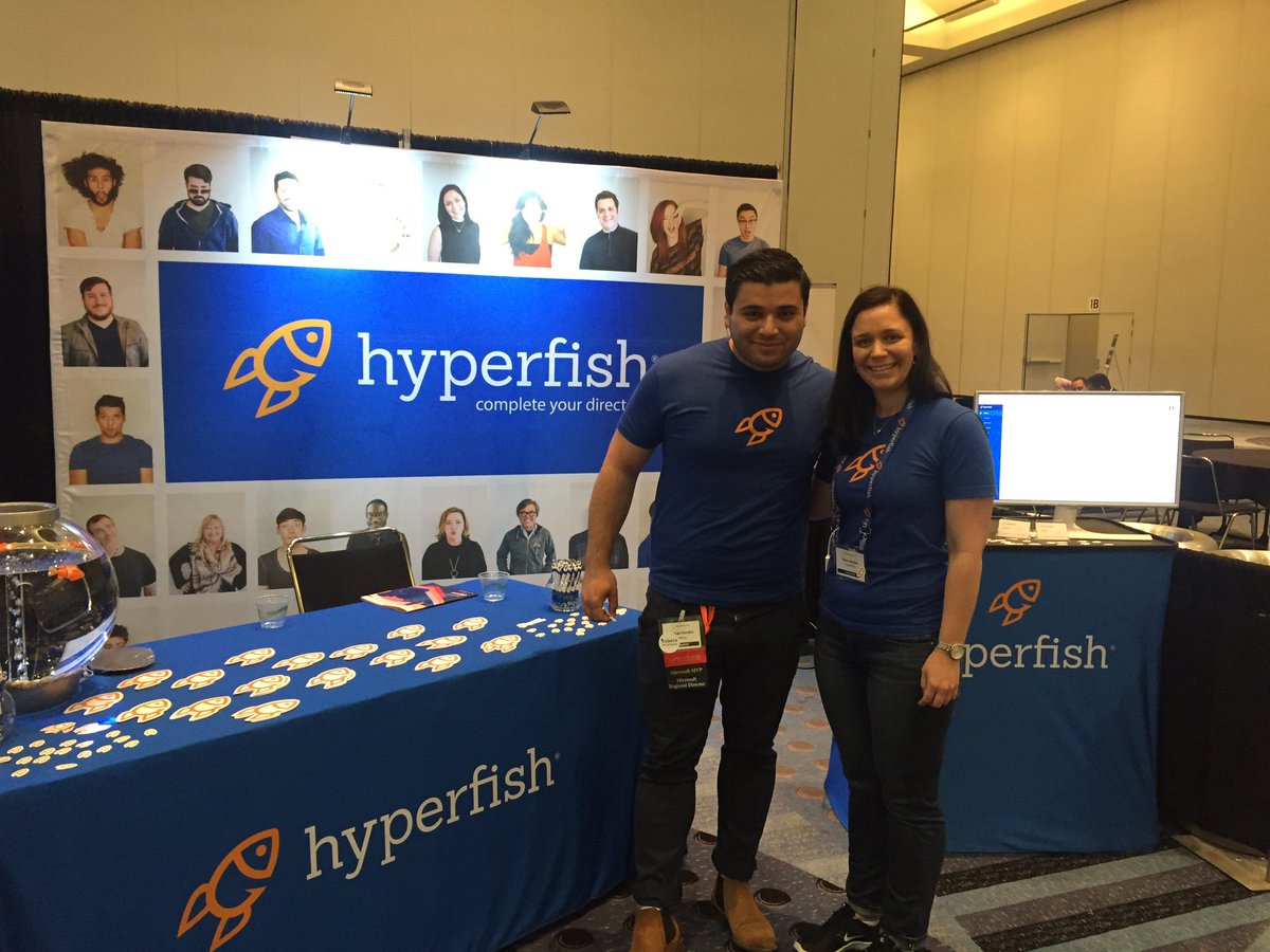 Hyperfish's tweet photo. @xGokan looking sharp @SharePointFest #spfestdenver #Flashthefish https://t.co/COeUodyetx