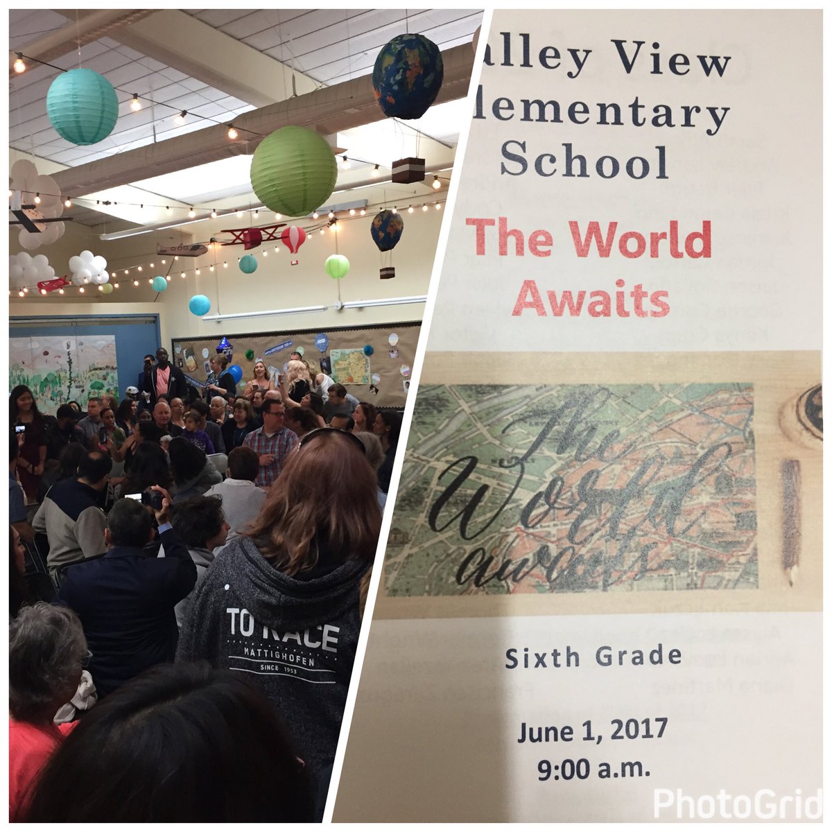 DuarteUSDEdServ's tweet photo. Valley View 6th grade promotion.  Congrats and Good luck in the future Dolphins! @duarteusd https://t.co/v9nDQdPkgL
