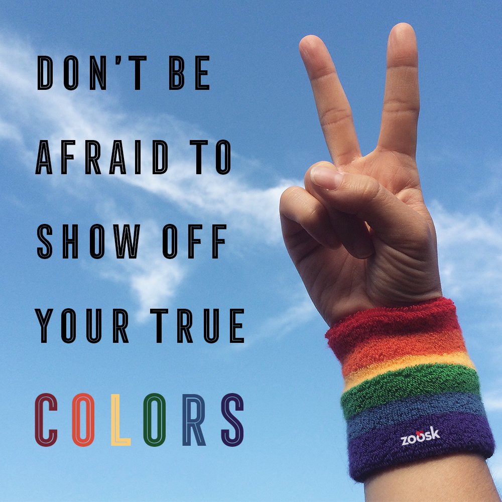 Zoosk's tweet image. And love who you want! There's freedom in that.  
Happy Pride Month! #Pride2017
