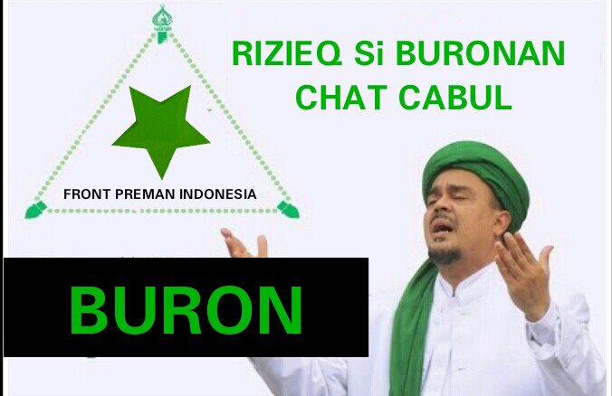 wakilgubernurKW's tweet photo. Min @DPP_LPI  
Gw Mau Hina FPI &amp; Buronan @rizieqsyihabfpi 
dgn Sebut 
Front Preman Indonesia
Front Pengangguran Indonesia.
Plis jgn dipukul https://t.co/vMfNN2wFRm