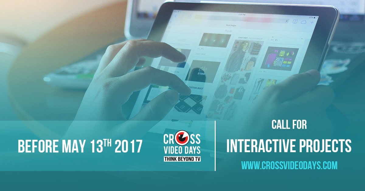 #Digital #Interactive projects looking for international coproduction can now submit to @Crossvideodays till JUNE 13 goo.gl/pCeNM0