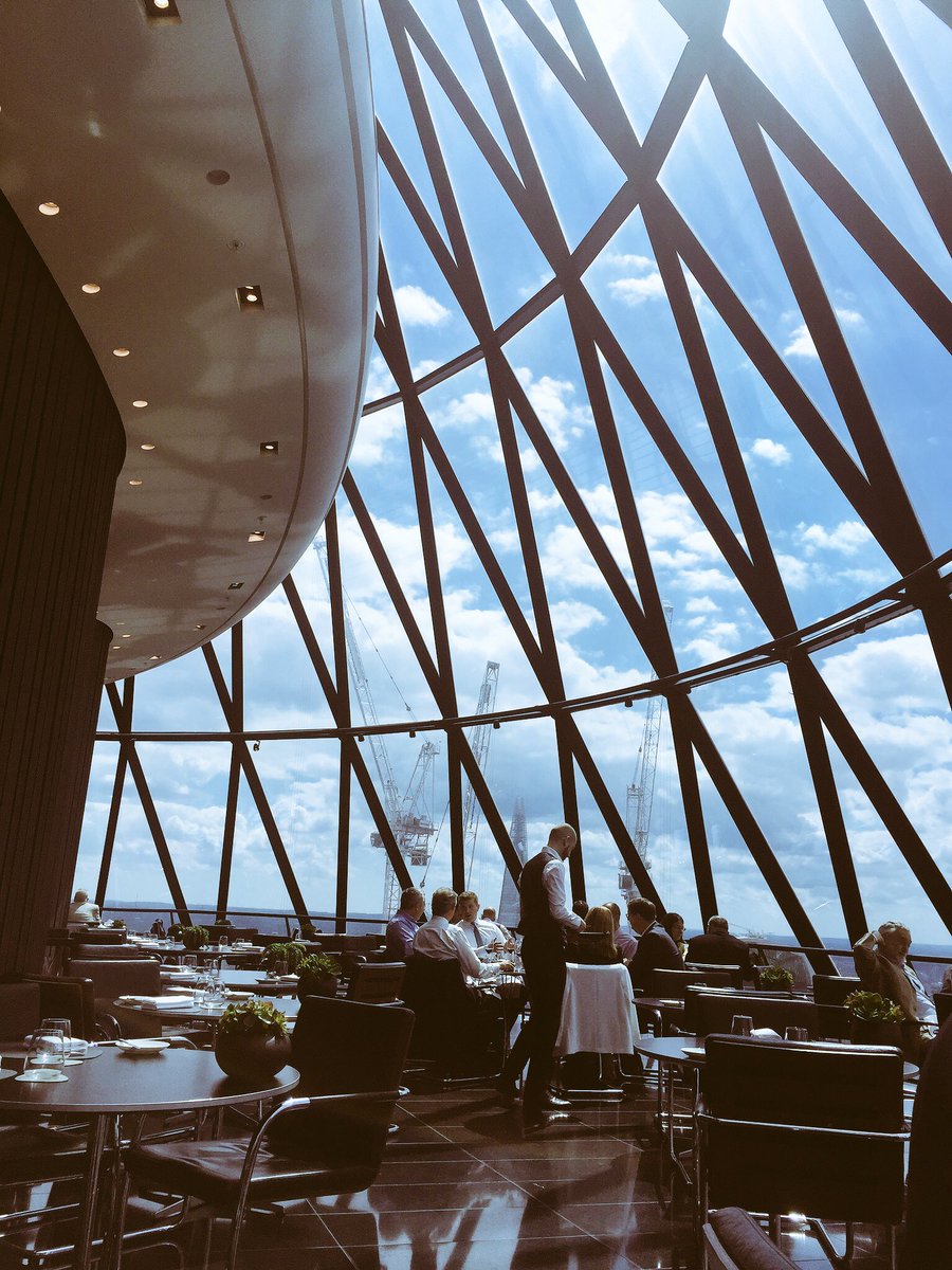 Searcys restaurant in The Gherkin... had worse lunches... 👌