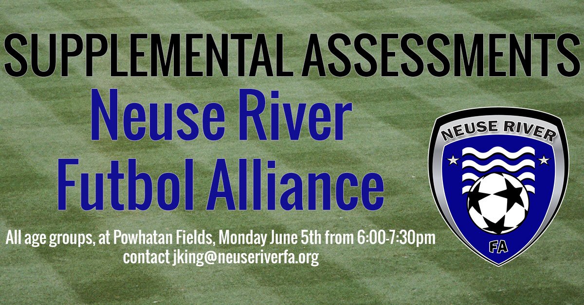 neuseriverfa's tweet photo. Missed the original assessments? Still looking to play at a high level? #letsdothis #wegotyoucovered #thenewneuse #neuseriverfa https://t.co/suax5BxaZp
