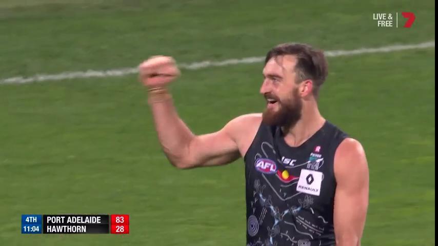 7AFL's tweet photo. CHARLIE DIXON | Having "time' of his life
4.1 goals
18 poss, 13 contested
8 score involvements
8 marks, 5 contested
4 tackles
#AFLPowerHawks https://t.co/WpeKLZWDA8
