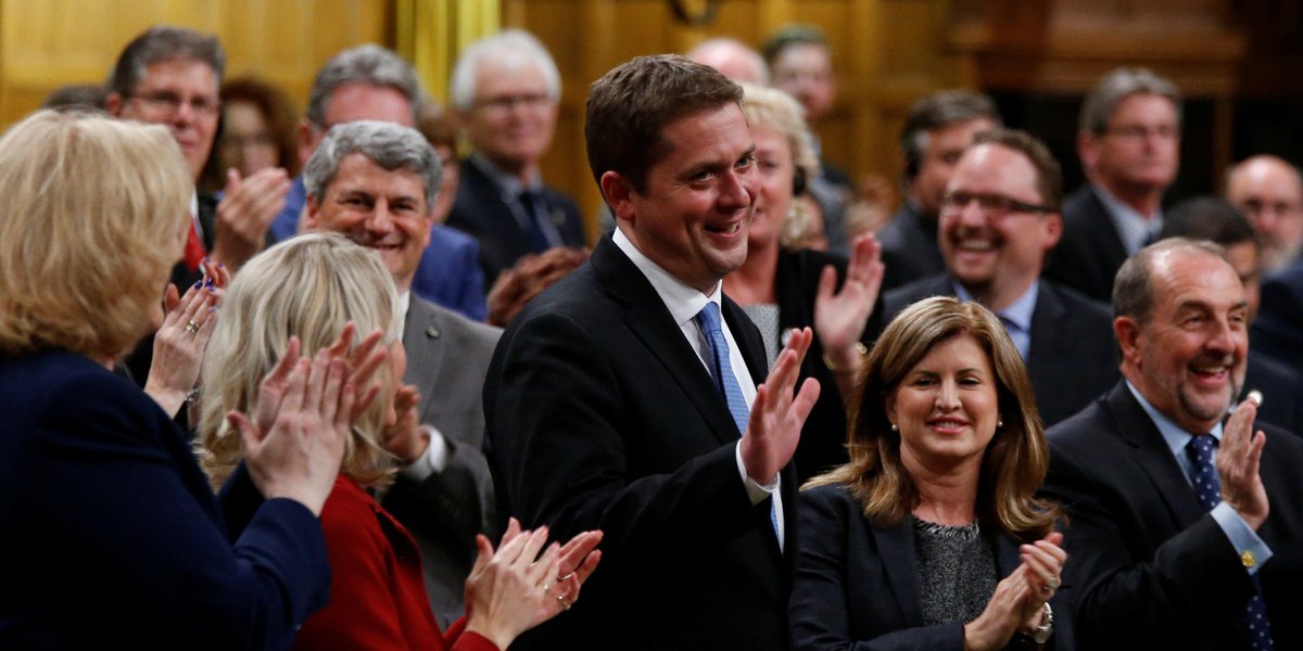 HuffPostCanada's tweet photo. Harper with a happy face shows Conservatives still don't get it, writes @JerryPDias https://t.co/M2LtWbjPci https://t.co/3xrTvLIzth