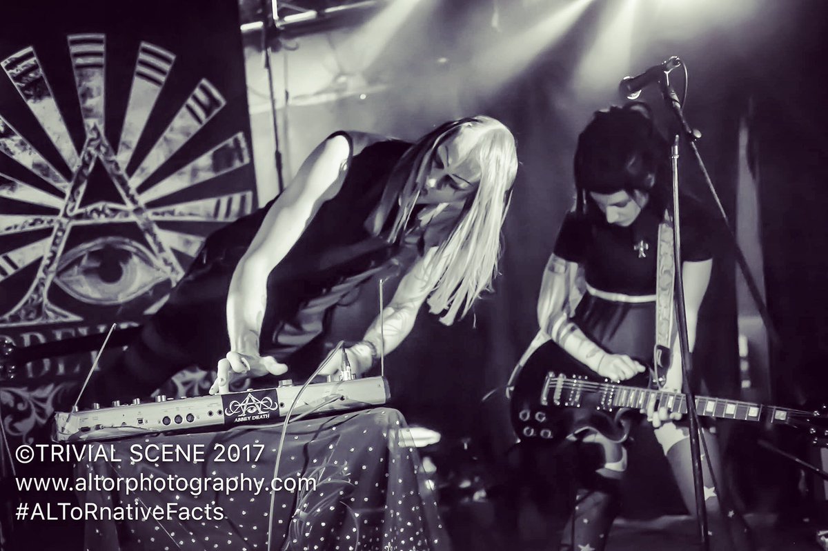 From <a href="/NocCreaturesNY/">NocturnalCreaturesNY</a> ReAnimate this past Memorial Day weekend. #AbbeyDeath #goth #deanguitars