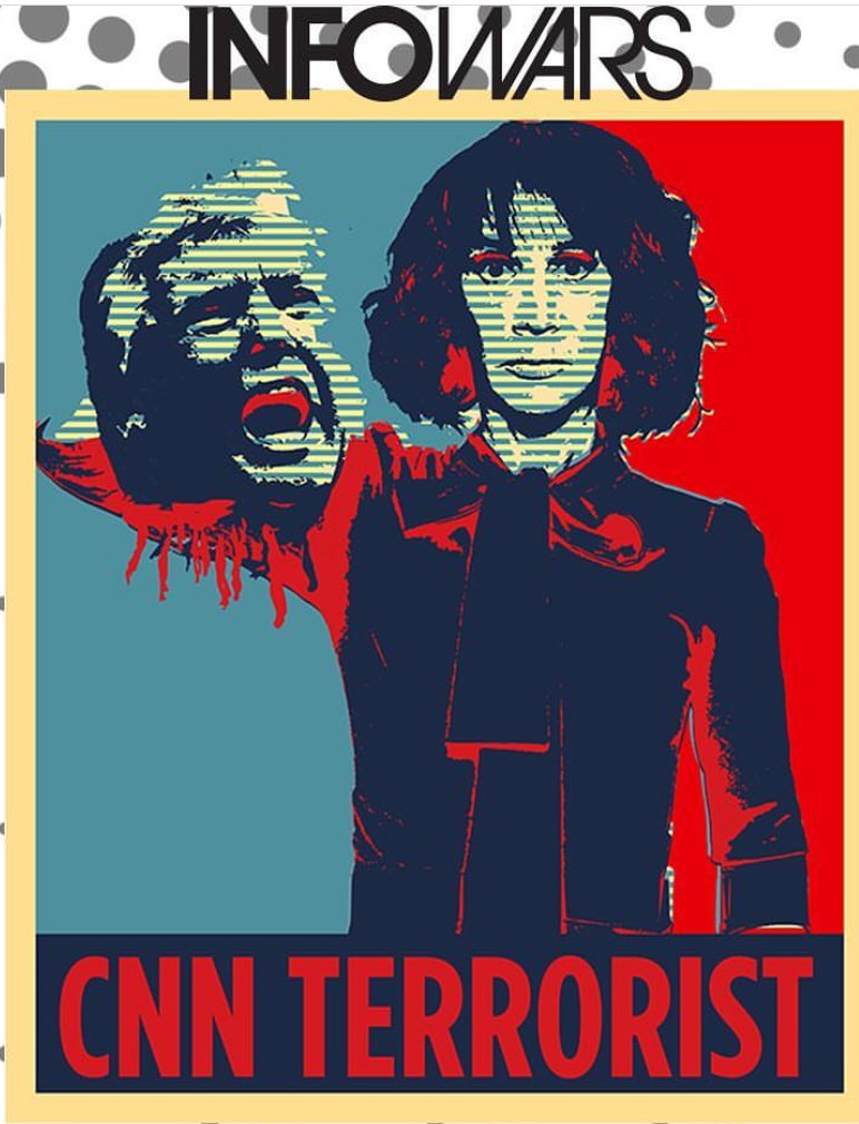 paul2dat's tweet photo. @CNN from all of us deplorables @RealAlexJones @infowars #cnnterrorist https://t.co/zlxUTM0qRL