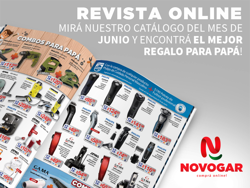 NovogarOnline's tweet photo. ¡Arranca Junio! Mitad de año ¿YA? Se viene el Día del Padre, mirá nuestra revista 👉 https://t.co/UnyzLNss0P y encontrá el mejor regalo! 🎁 https://t.co/iLyVFsS8gC
