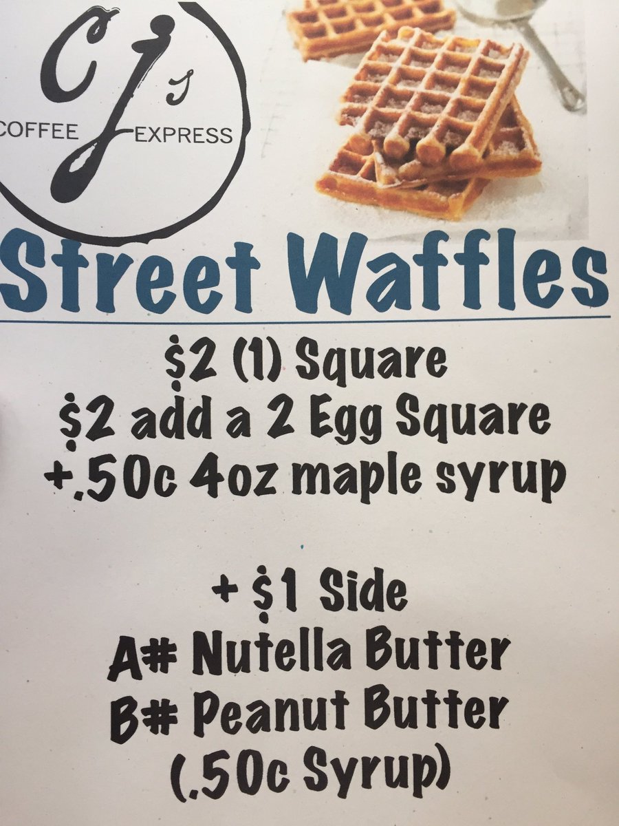 CJscoffeecafe's tweet photo. |•Street Waffles•|
On the Truck - starting today! https://t.co/hr1PkDS1fa