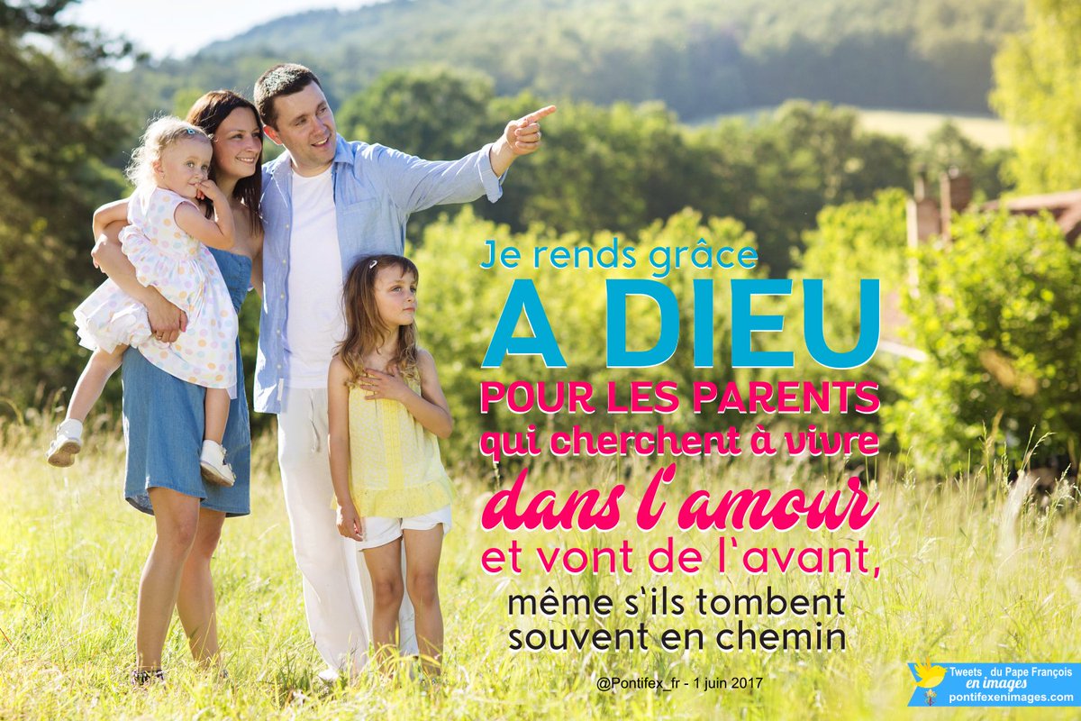 PontifexImages's tweet photo. @Pontifex_fr .@Pontifex_fr Je rends grâce à Dieu pour les parents qui cherchent à vivre dans l’amour et vont de l’avant, même s’ils tombent souvent [..] https://t.co/k3HrQYQfzS