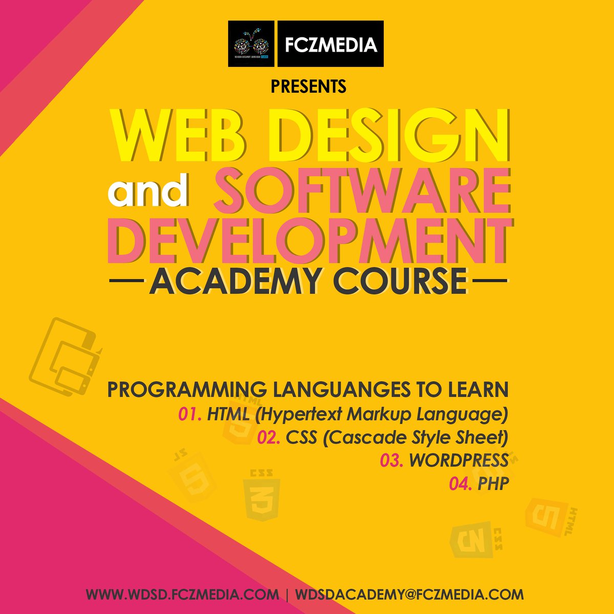 FCzMedia's tweet photo. Unveiling "Web Design And Software Development Academy" @wdsdacademy website https://t.co/aQ5OJKaDOm coming soon 🇳🇬 https://t.co/8kY57idVdx