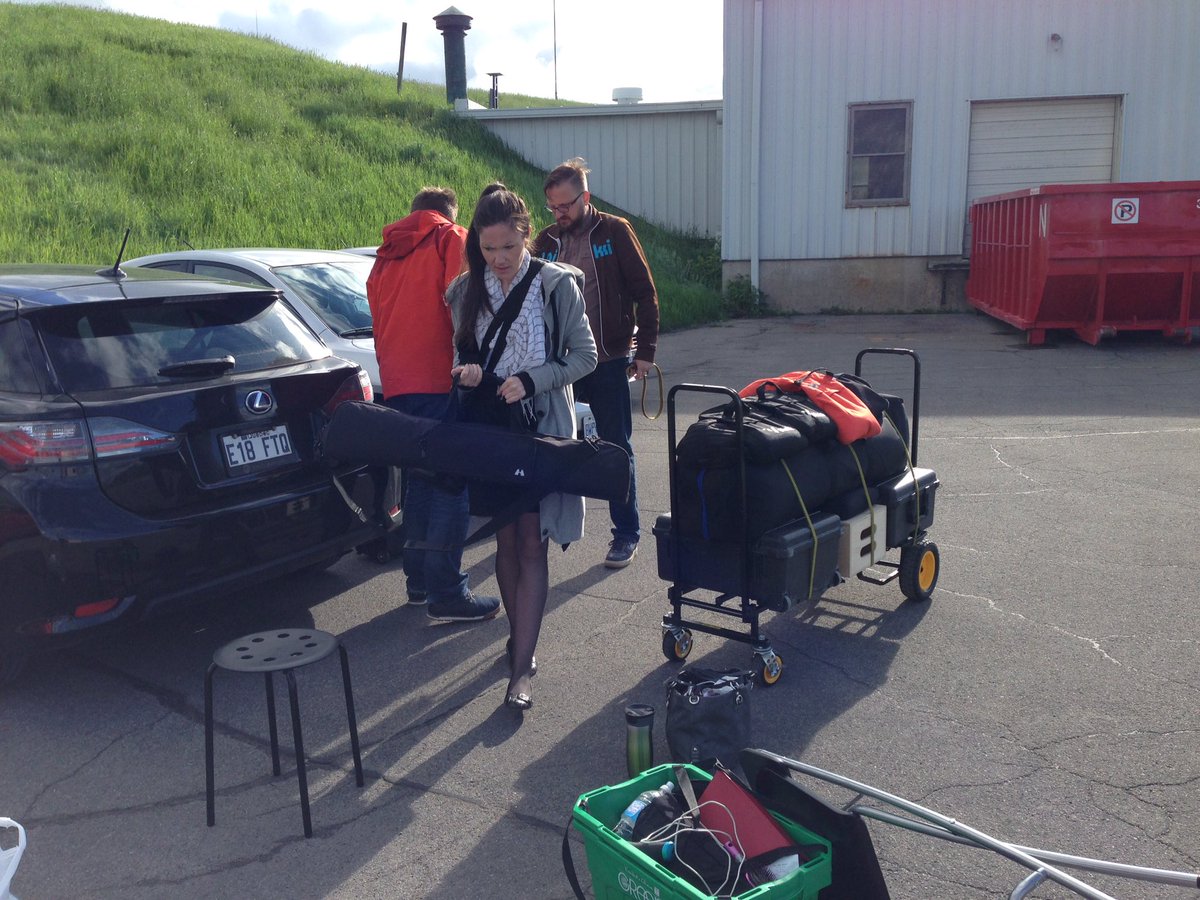 DenVan's tweet photo. Here's intrepid photographer @justinvl preparing for an early morning assault on the @Diefenbunker for #NetworkRADIUS shoot. #hardware https://t.co/u3a6TtxLXH