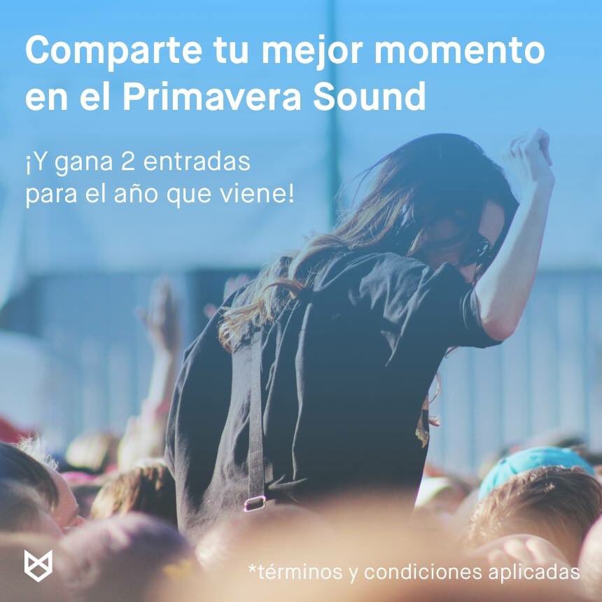 nervebarcelona's tweet photo. ¡Gana 2 entradas para el año que viene en el Primavera Sound! #verseapp #joinverse https://t.co/xS5wX0fsTM
