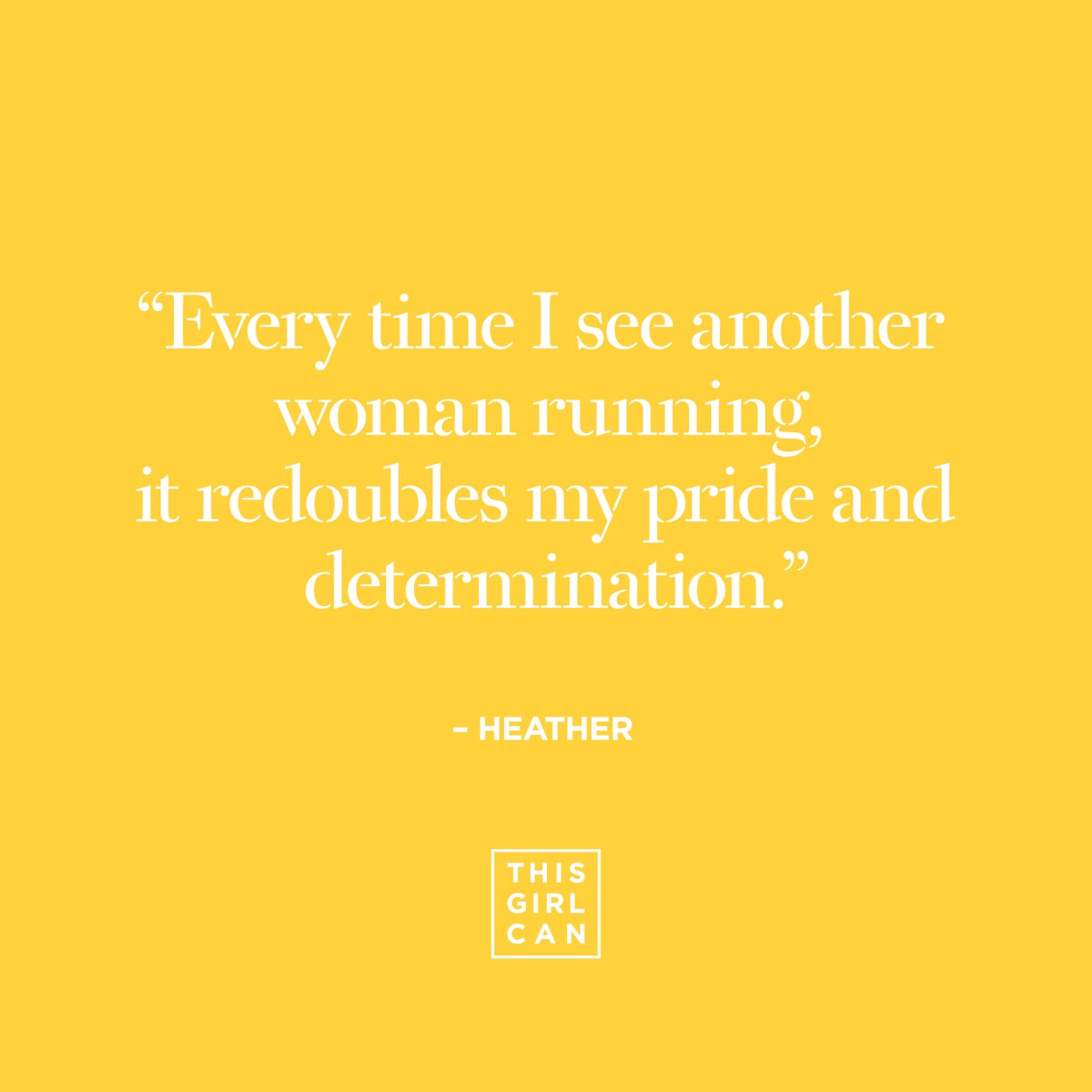 We see you 💪 #ThisGirlCan