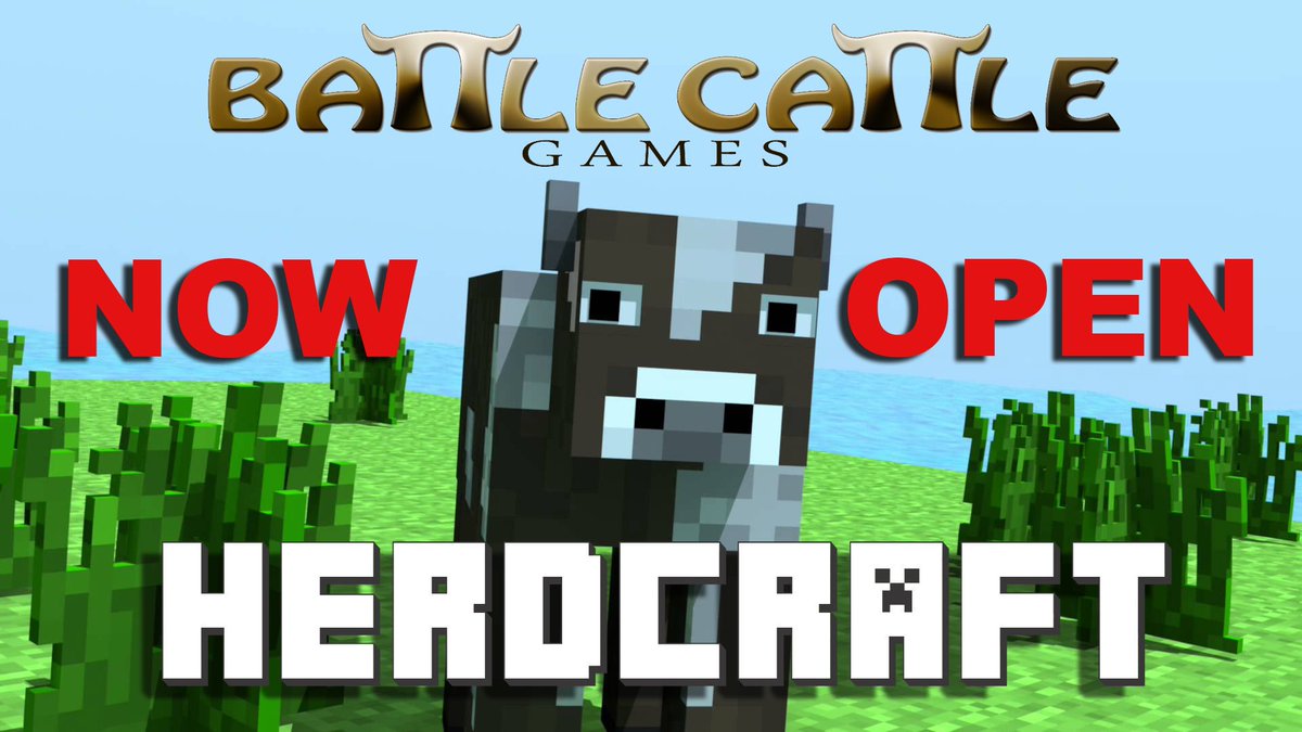 BattleCattleUK's tweet photo. Are you part of the #BCUKHerd? Do you play #Minecraft? Why not join the #Herdcraft server: https://t.co/4GLYmeWHM9 (apply here). https://t.co/UWsSqjpo8l